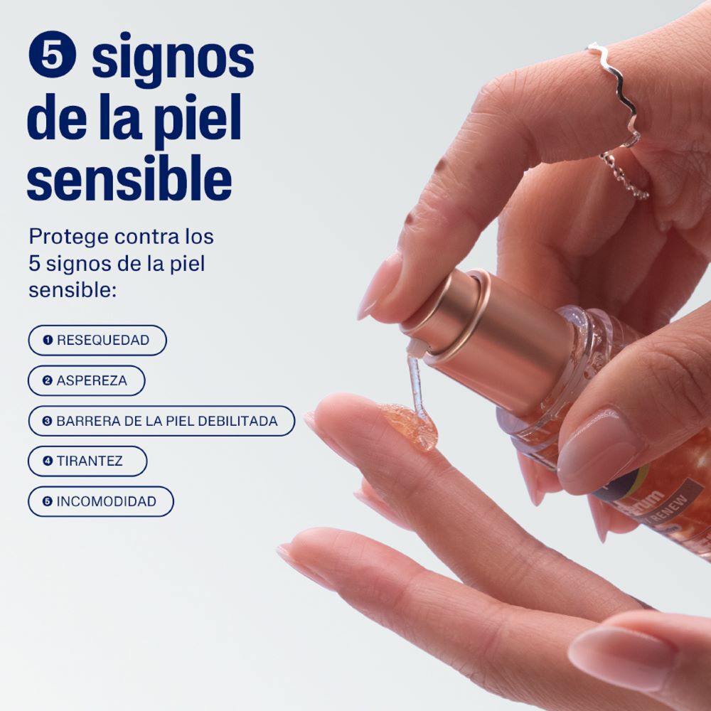 S&eacute;rum Cetaphil Healthy Renew protege 5 signos piel sensible resequedad aspereza barrera tirantez