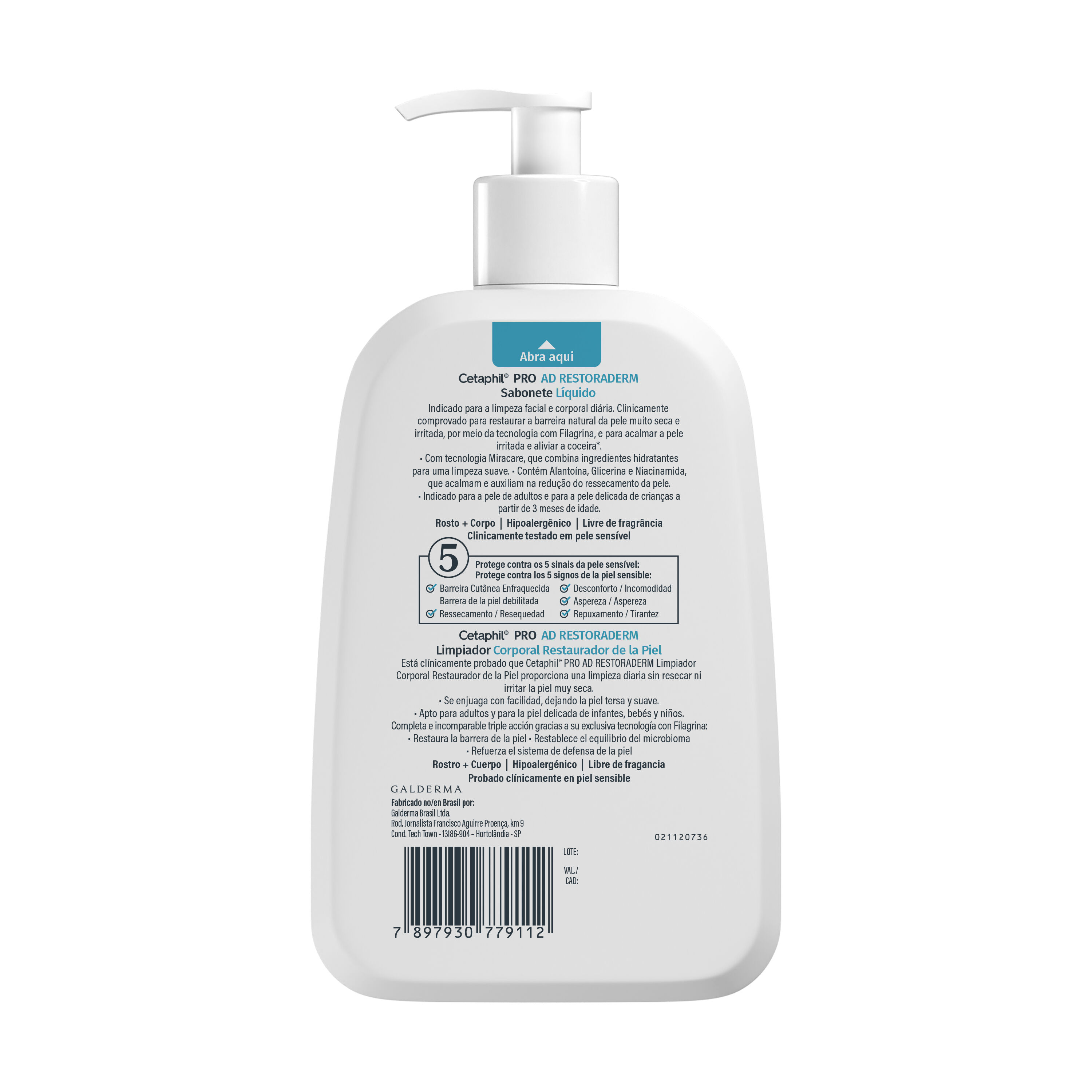 Cetaphil PRO AD control Limpiador corporal restaurador de la piel 236 ml