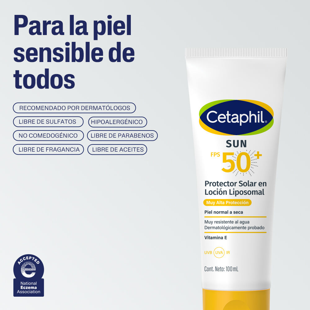 Protector solar Cetaphil FPS 50+ combate los 5 signos de la piel sensible
