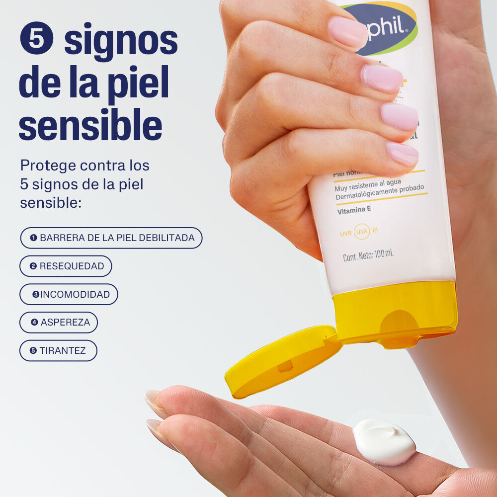 Protector solar Cetaphil FPS 50+ combate los 5 signos de la piel sensible
