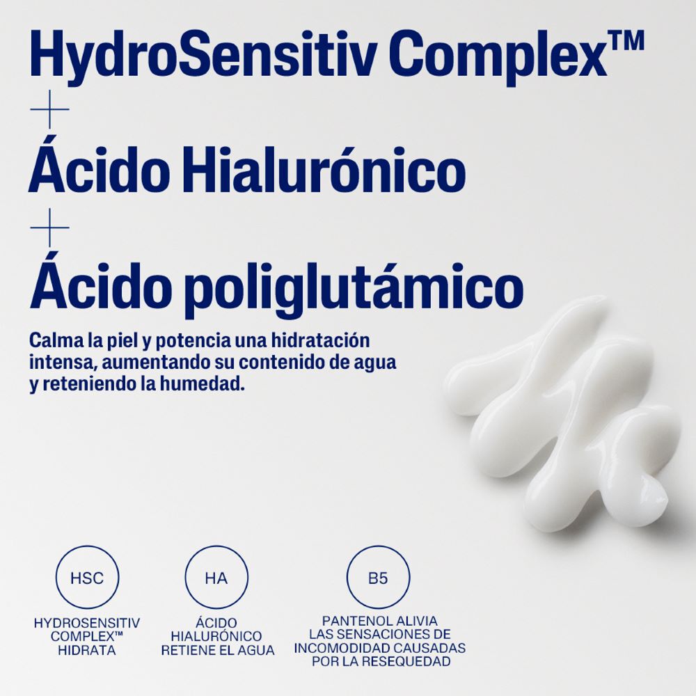 Ingredientes s&eacute;rum Cetaphil contorno ojos HydroSensitiv &aacute;cido hialur&oacute;nico poliglut&aacute;mico pantenol B5