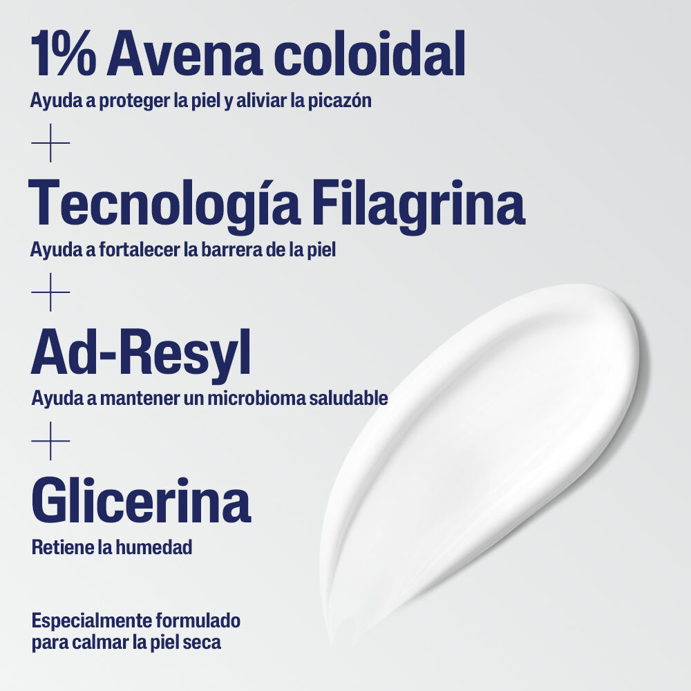 Ingredientes Cetaphil AD Restoraderm avena filaggrina Ad-Resyl dermatitis at&oacute;pica