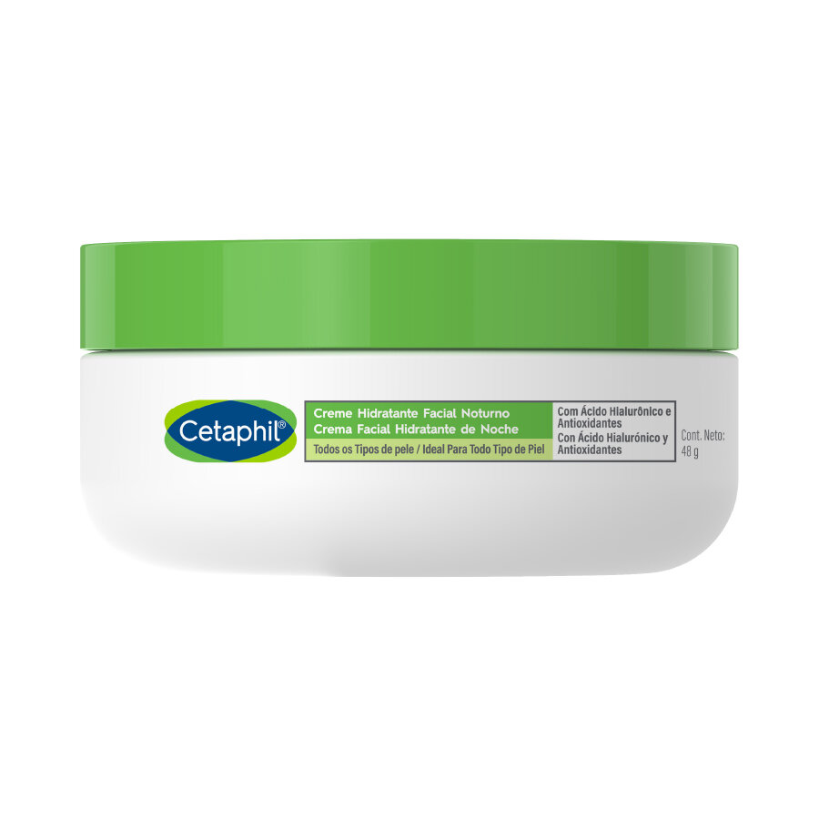Crema facial hidratante de noche con ácido hialurónico (48 g)