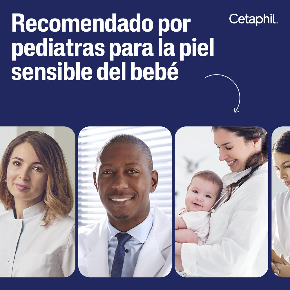 Shampoo Cetaphil Baby Gentle Wash recomendado por pediatras para piel sensible