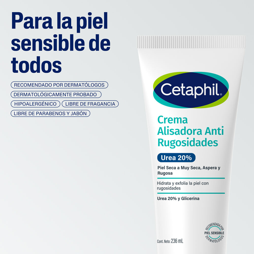 Piel sensible Ingredientes Crema Urea 20% hidratante restauradora Cetaphil