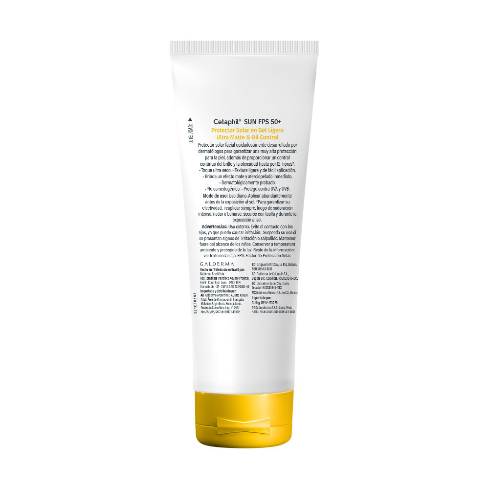 Sun Oil control FPS 50+ Sin Color y ultra mate. (50 mL)
